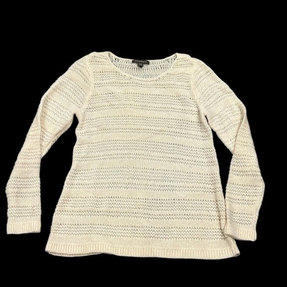 Tommy Bahama cream Spaulding pullover wool alpaca open knit sweater large - Picture 1 of 5